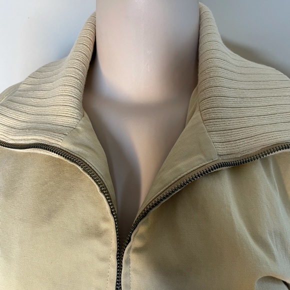 Gap khaki waist length bomber jacket size Large - Picture 2 of 7